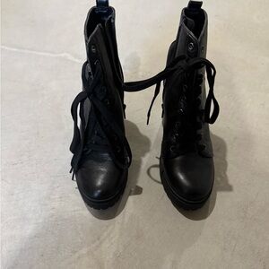 Steve Madden Black Heeled Boots
